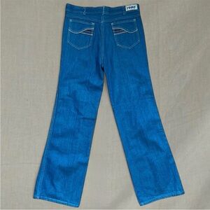 NWT Rare Blue 70s vintage rump super soft high waisted denim flare jeans